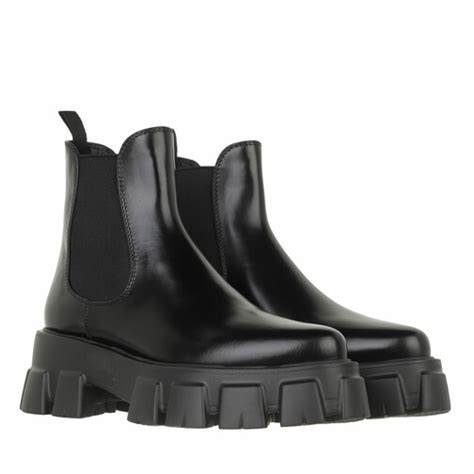 chunky combat boots prada|Prada chelsea boots women's.